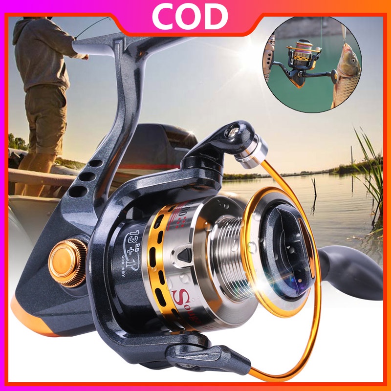Sougayilang Seri 2000-5000 Reel Pancing Spinning Fishing Reel Max Drag 6.4kg Metal Reel Untuk Memancing Di Luar Ruangan