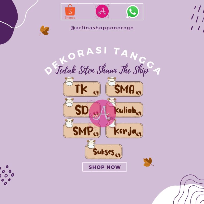 TULISAN TK-SUKSES UNTUK DEKORASI TANGGA TEDAK SITEN
