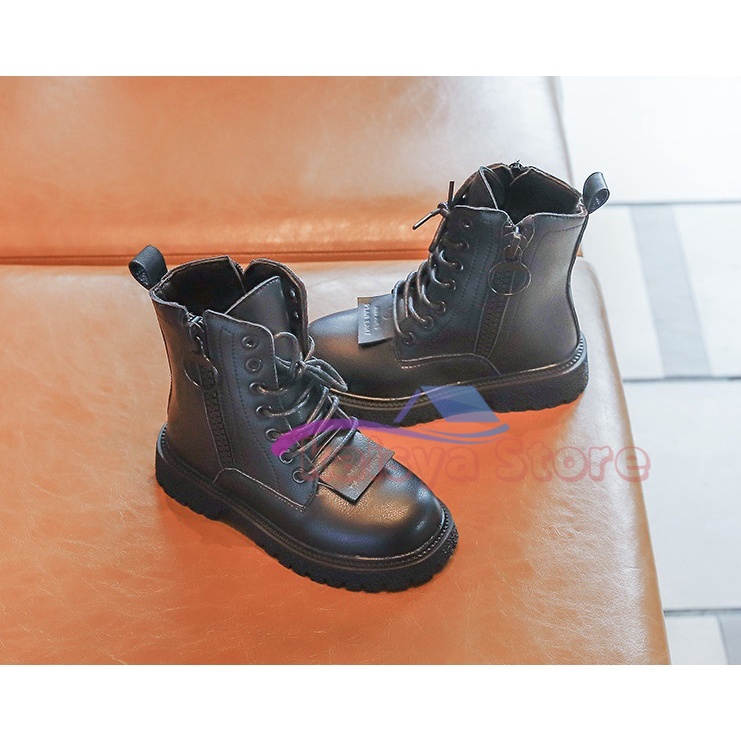 Sepatu Boots Martin Sepatu boots anak hitam ORI IMPORT