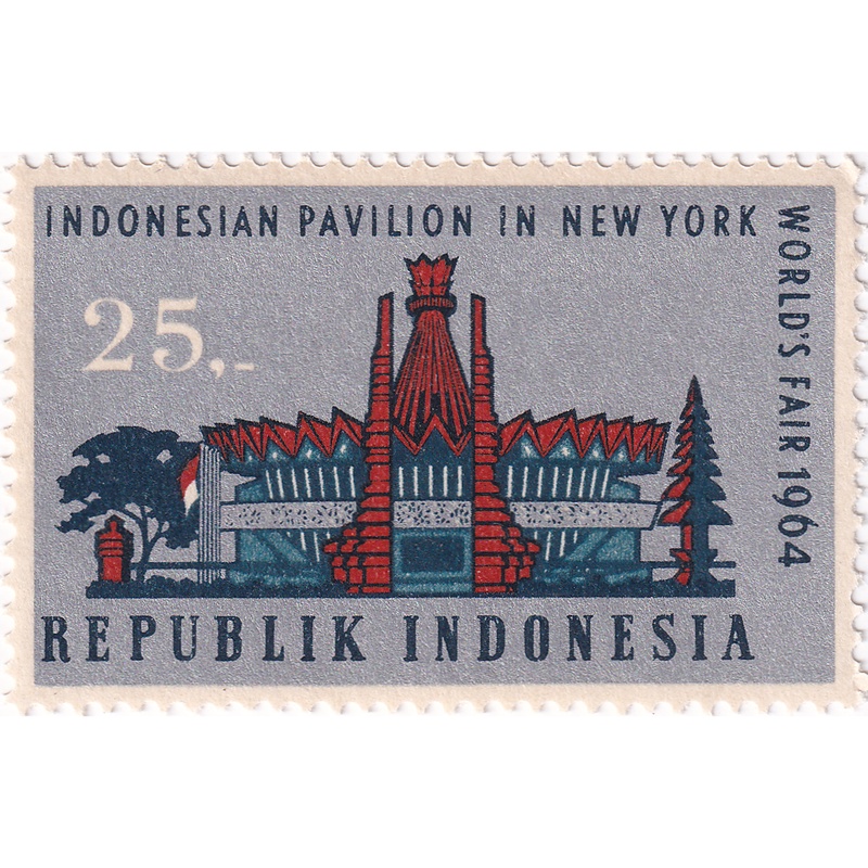 

Prangko Indonesia 1964 - New York World's Fair - 25(R)