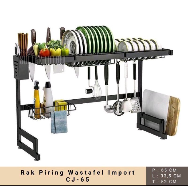 rak wastafel / rak piring wastafel / rak atas wastafel CJ - 65