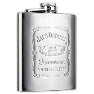 Botol Minum Stainless Steel Hip Flask 7 Oz - Silver