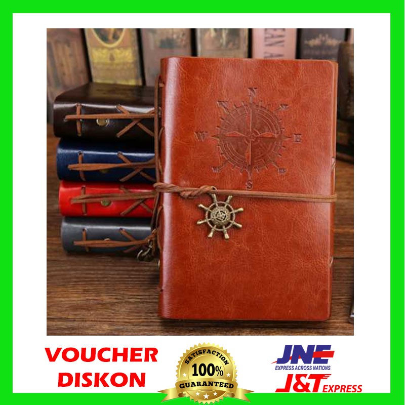 

Buku Catatan Binder Kulit Retro Compass (Coklat) - Buku Catatan - Buku Agenda