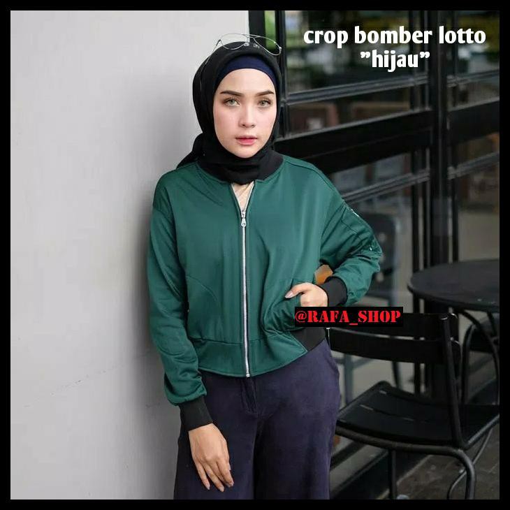Jaket Bomber Crop Wanita, Maroon, Navy, Army / Kode : Jk1097