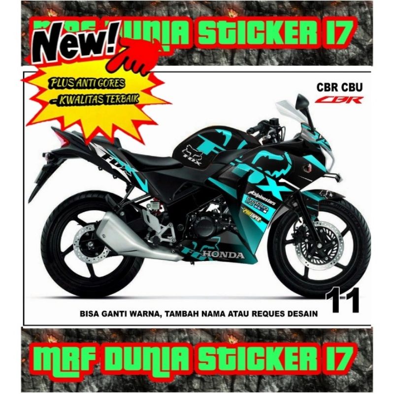 Sticker decal CBR CBU Full Body dekal CBR CBU Stiker CBR CBU Full Body Motif 11