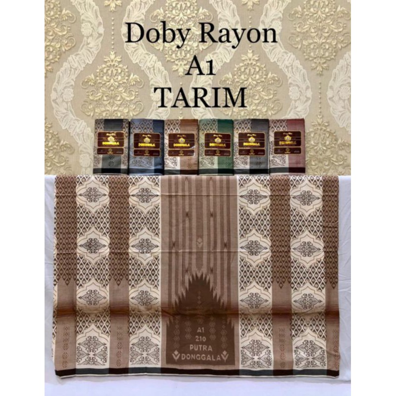 [ Bisa COD]SARUNG DONGGALA Ori Doby Rayon A1 Motif TARIM Ready Stock Surabaya