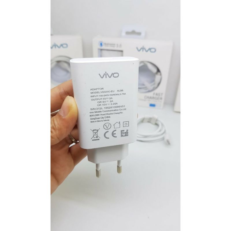 Charger ORI Vivo Micro usb Fast Charging Cas/Casan/Travel Charger