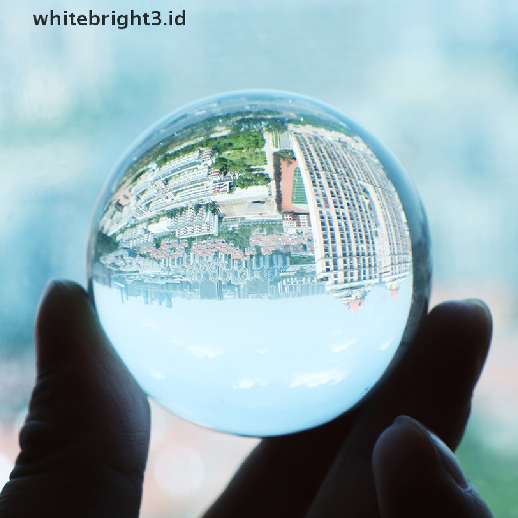 (whitebright3.id) 1pc Bola Kristal Kuarsa Bening Untuk Dekorasi Rumah / Properti Fotografi