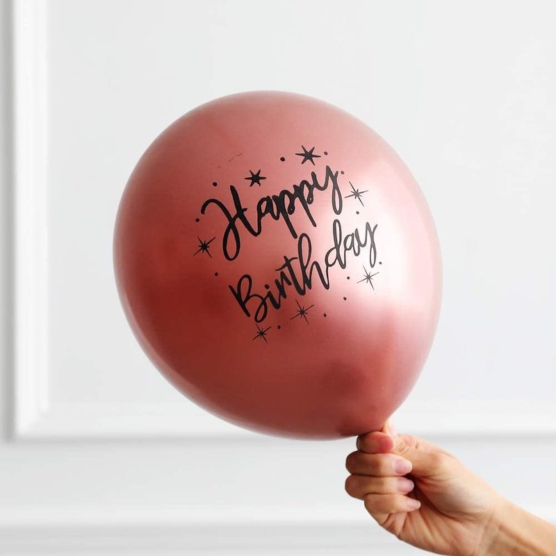 1pc Balon Latex Metalik Chrome 12 Inch Untuk Dekorasi Pesta Ulang Tahun