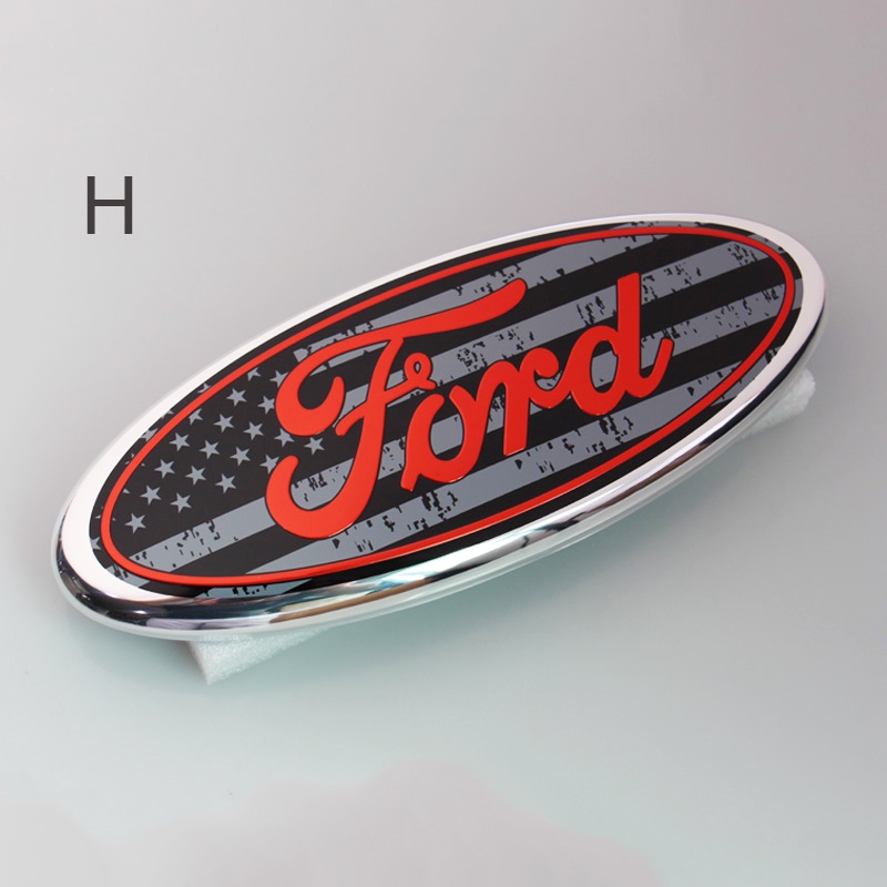 1pc Stiker Emblem Logo Ford Pengganti Bahan ABS Untuk Bagasi Depan / Belakang Mobil Ford