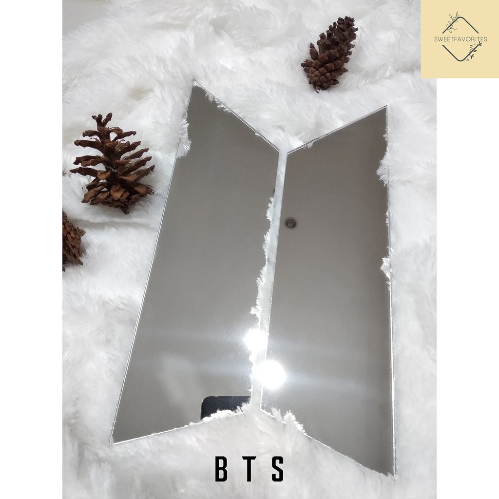 BTS Mirror Logo Kaca Asli 100% BTS x ARMY