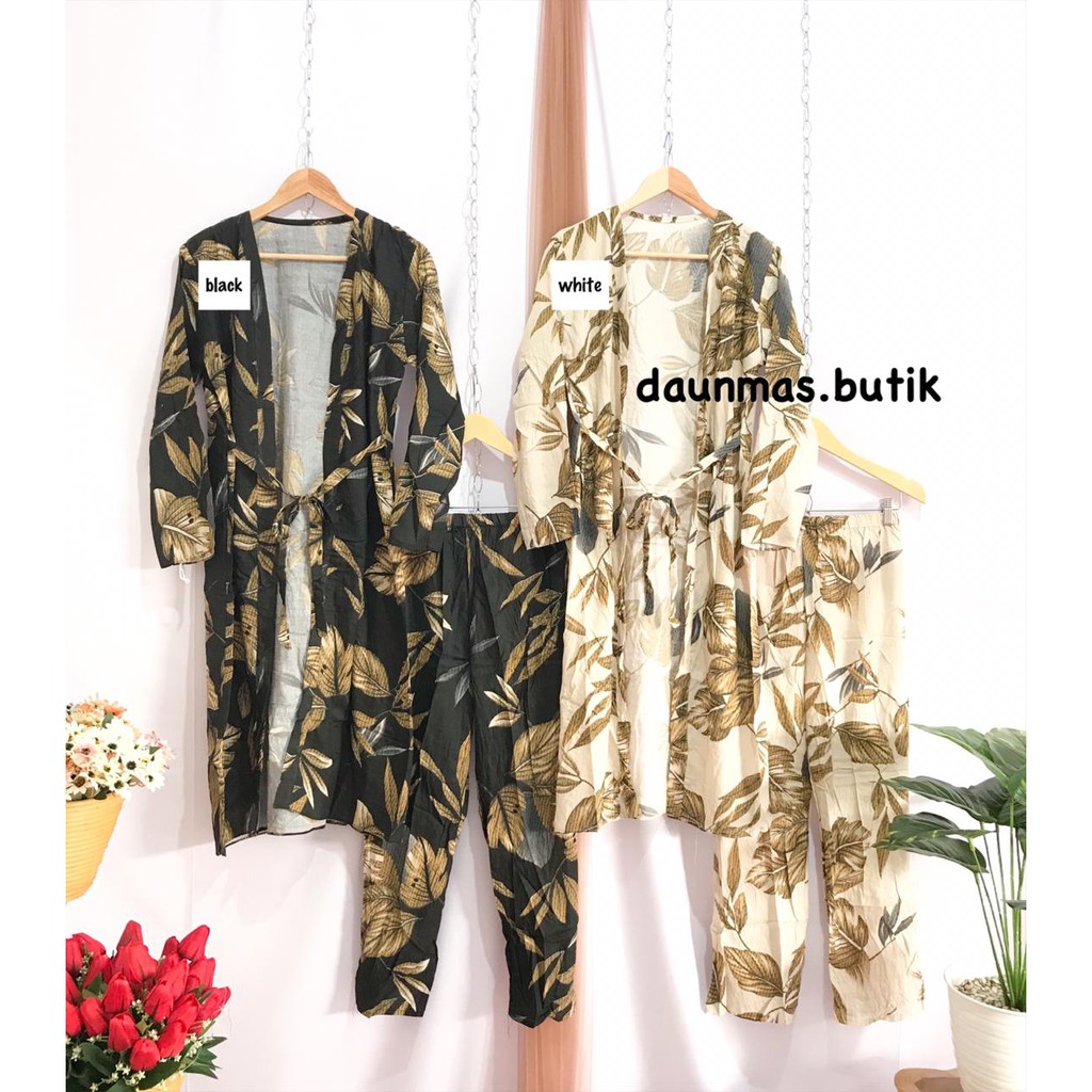 1KG MUAT 4SET | LEAFY ONE SET RAYON PREMIUM DAILY SET HITS SELEBGRAM FASHION WANITA MUSLIMAH