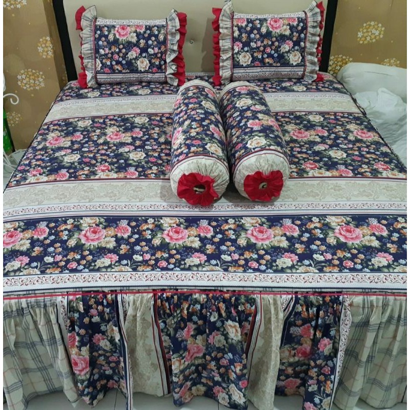 sprei homemade / sprei rumbai / sprei rempel / bed cover