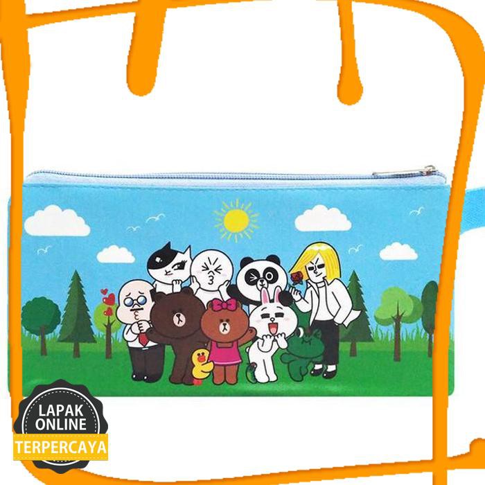 

Original Mini Case Line Bimu Tempat Pensil Stationary Pencil Case Karakter Barang Original