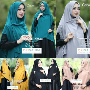 Jilbab kerudung jilbab syari Hijab Khimar Samira