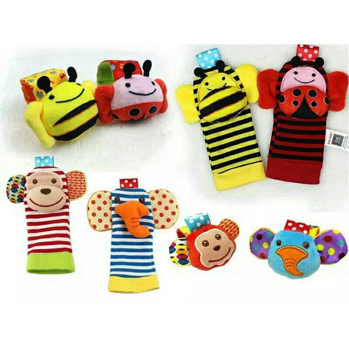 Termurah Rattle Kaos Kaki Rattle Bayi Gelang Tangan Rattle bayi Mainan Bayi
