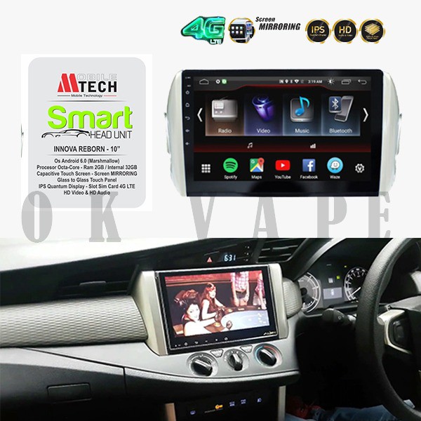 Mtech Head Unit Android Toyota Kijang Innova Reborn Head Unit Mobil