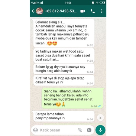 Uky amino vitamin cair gemuk dan bulu nafsu makan daya tahan tubuh kucing 250ml