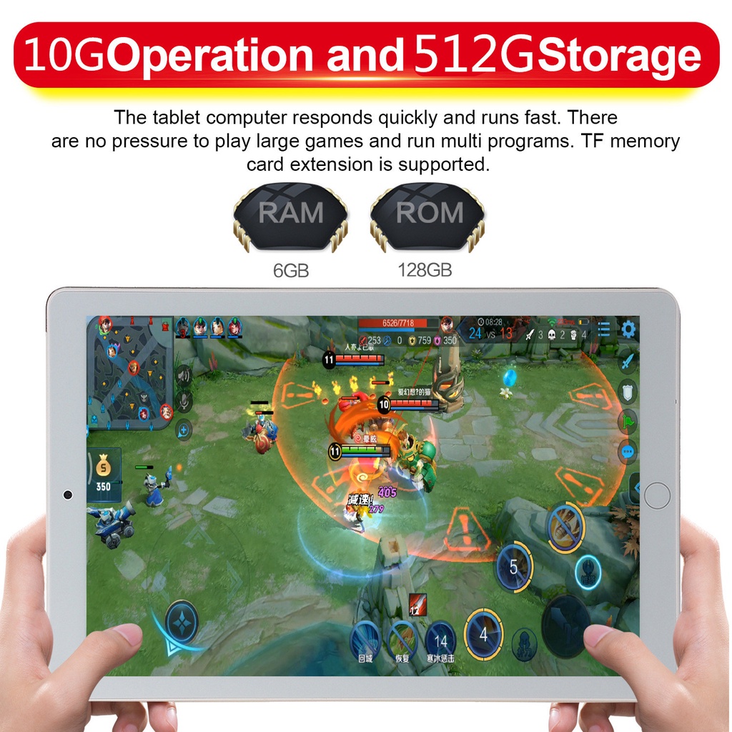 Asli Tablet murah PC Asli Baru 10.1 Inci 12GB + 512GB Tablet 10-core Android  tablet windows Layar Full Screen Layar Besar Wifi 5G Dual SIM Tablet Untuk Anak Belajar,Tablet Gaming Murah