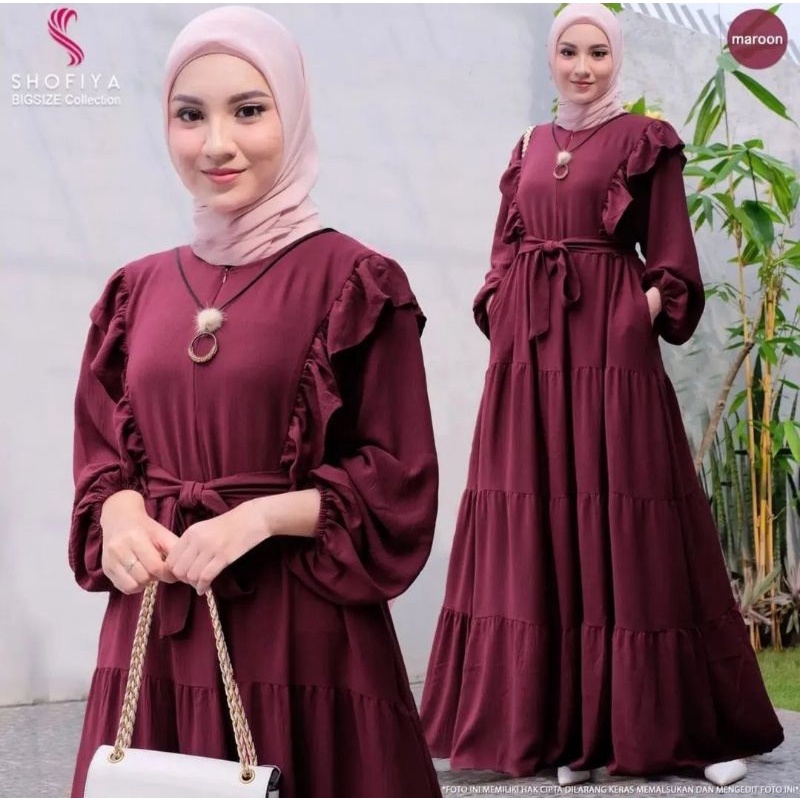 AYUNDA DRESS CRINKCLE AIR BLOW / BAJU CEWEK KEKINIAN 2022/PAKAIAN MUSLIM TERLARIS2022 BAHAN CRINKLE AIR FLOW TERMUARAH/ FASHION MUSLIMAH 2022 / GAMIS WANITA TERBARU