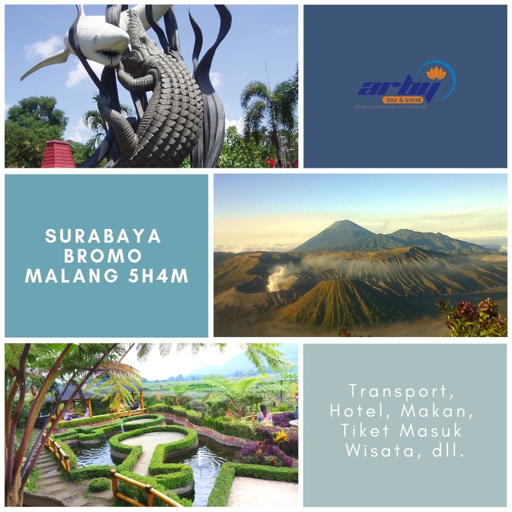 Jual Paket Wisata Surabaya Bromo Malang 5 Hari 4 Malam Indonesia|Shopee Indonesia