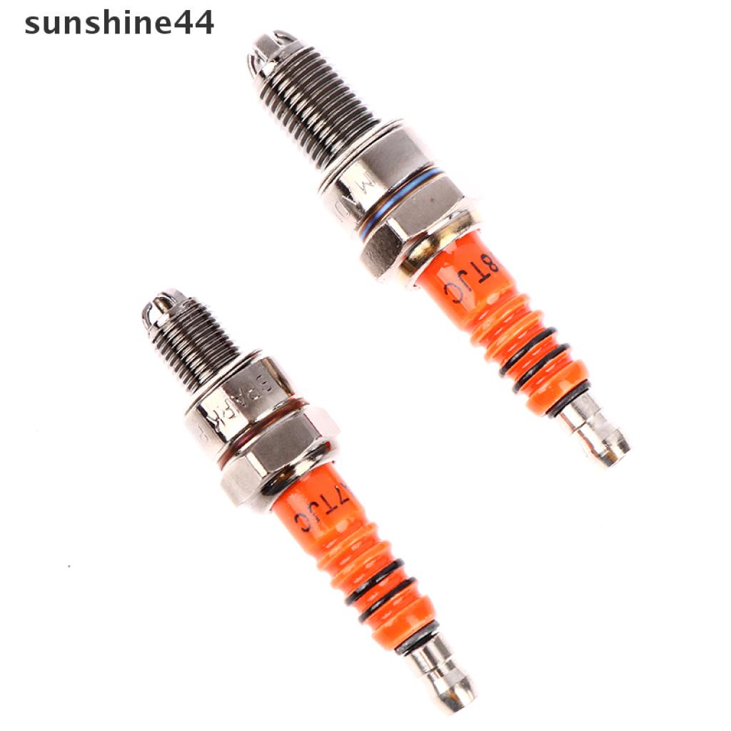 Sunshine 3pcs A7Tc D8Tc Busi Elektroda Untuk Atv Skuter Dirt Bike 50cc 110cc