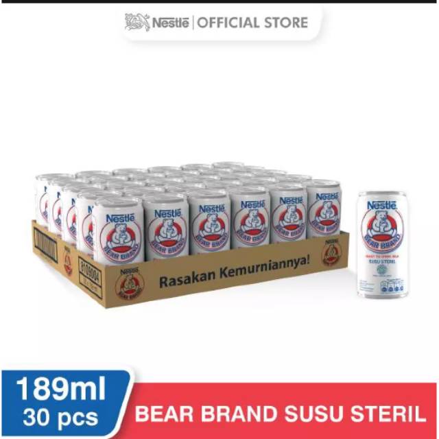 

Susu Beruang Bear Brand 189 Ml isi 30 pcs/ box