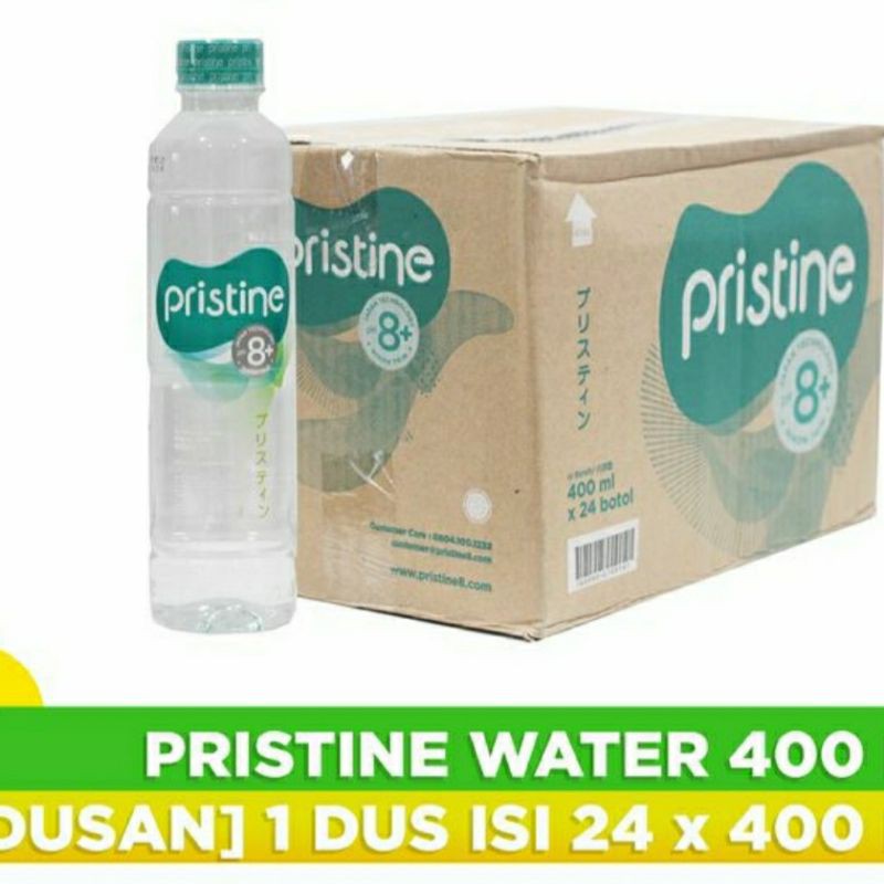 Pristine Air Mineral Dalam Kemasan Botol 400 ml Isi 24 Pristine Air Mineral Dalam Kemasan Botol 400 ml Isi 24
