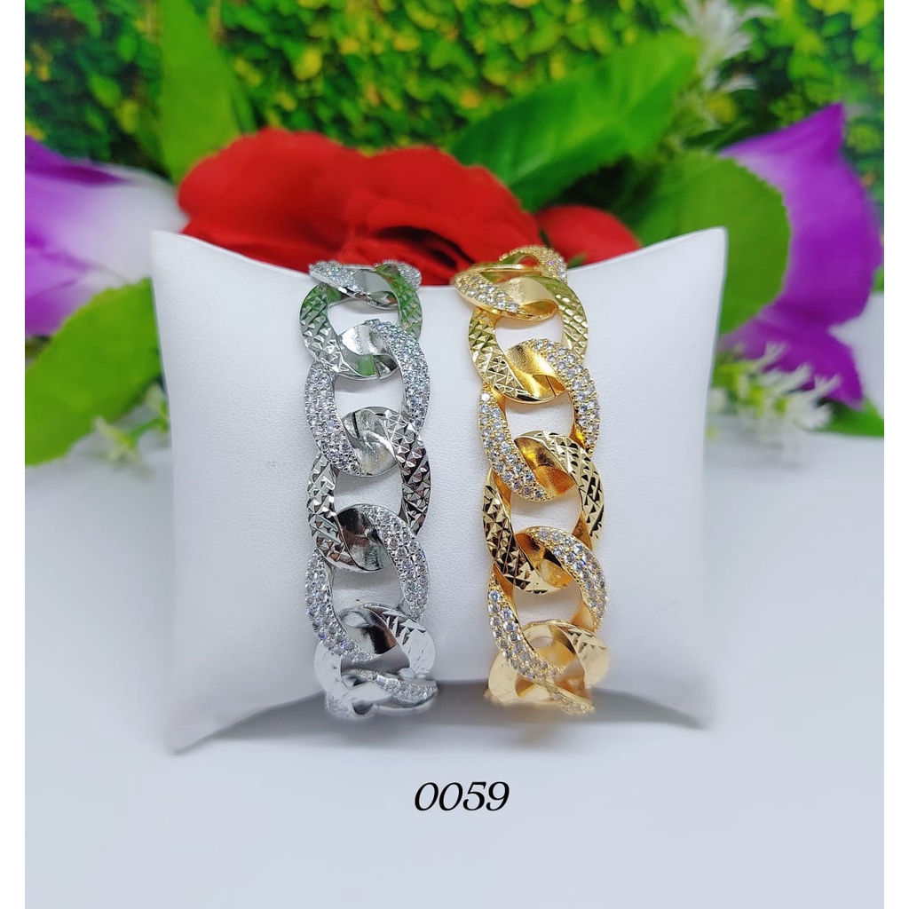 Gelang Xuping permata lapis emas perhiasan fashion 0059-0060B