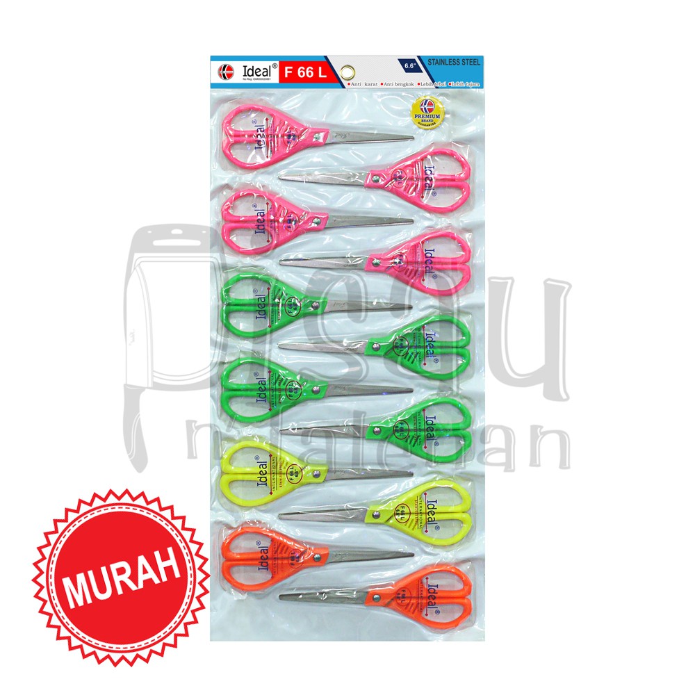 

IDEAL F66L Gunting Fancy Stainless Steel 12 pcs