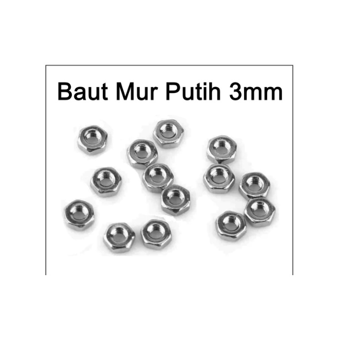 mur 3 baut 3 drat baut mur 3mm M3 mur saja perbiji
