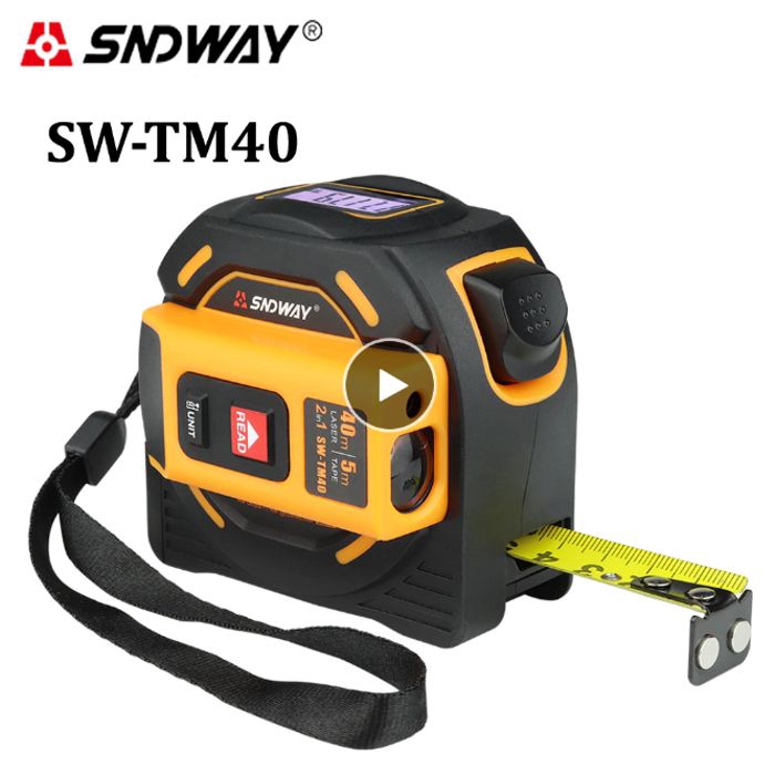 SNDWAY Laser Distance 40M TM40 Meteran Laser dan Pita Meteran