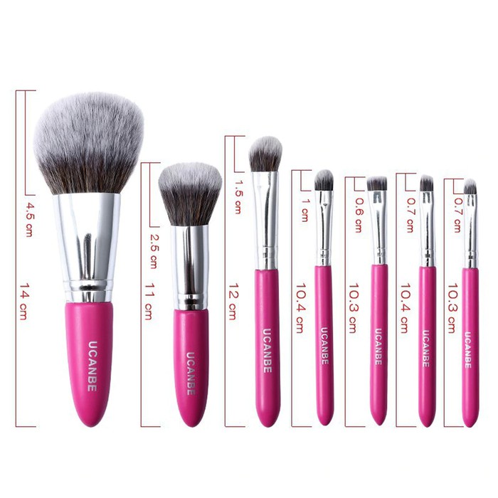 UCANBE 7 Pcs Makeup Brush Set