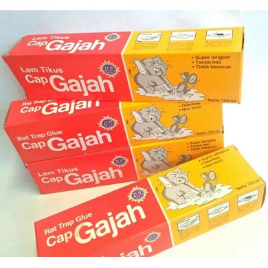 Lem tikus cap gajah / rat trap glue / lem tikus tube 100ml