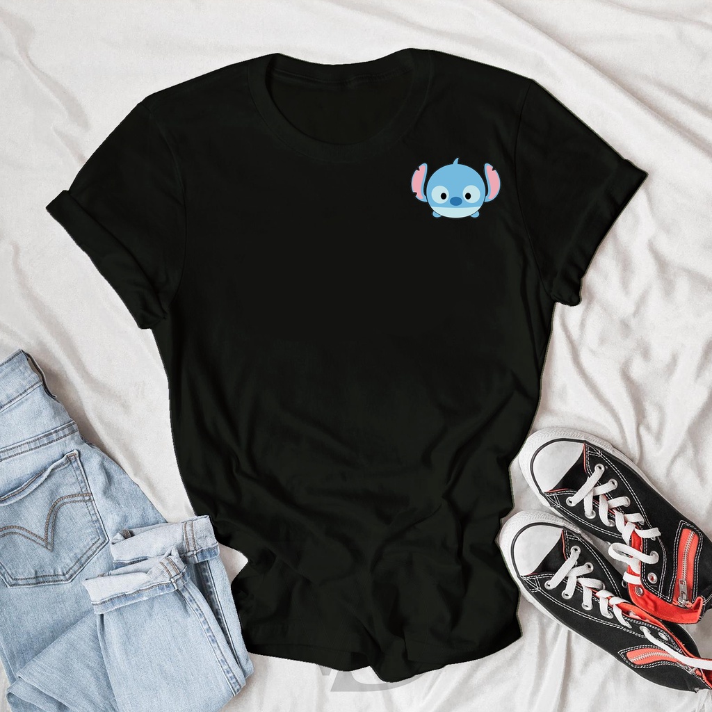 BISA COD KAOS STITCH DISNEY / ATASAN KAOS ATASAN UNISEX  BAJU LENGAN PENDEK / TUMBLR TEE