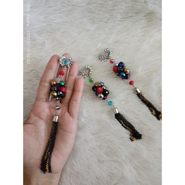 Bross jilbab/Aksesoris jilbab/Bross dagu juntai