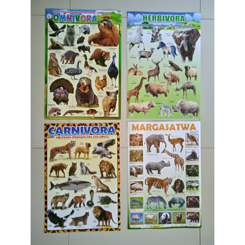 Poster Anak Mengenal Hewan-Hewan