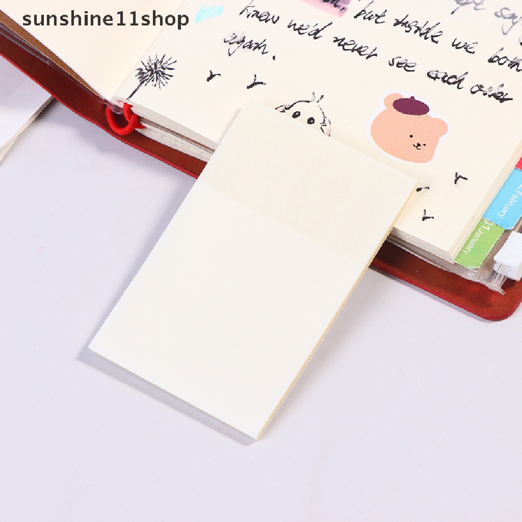 Sho 50 Lembar Kertas Memo Sticky Note Transparan Anti Air