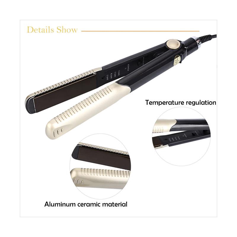 Kemei KM-327 Catok Pelurus Rambut Deangan Plat Ceramic