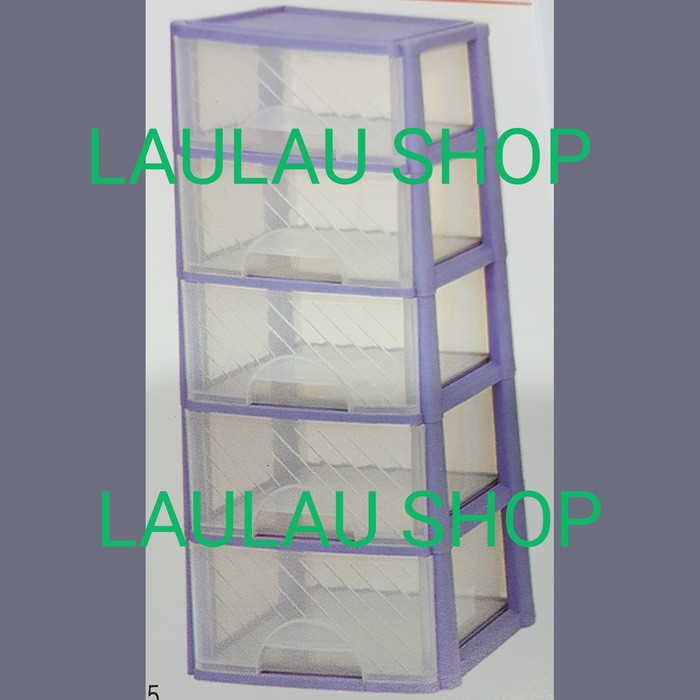 LACI CONTAINER SUSUN 5 LARGE MERK ASVITA / TEMPAT SURAT A4 / SERBAGUNA