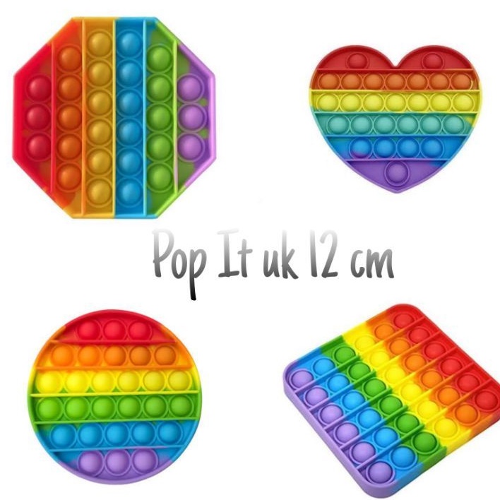 Pop It/ Mainan Viral Pop it Murah/ Pop it 12cm Pop ut Rainbow