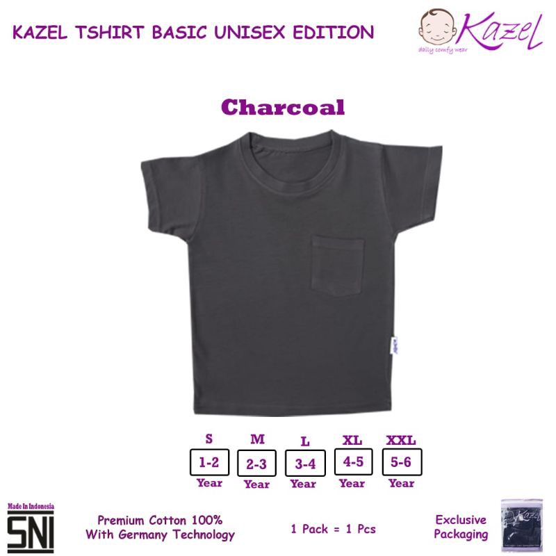 Kazel Tshirt Basic Pocket - Unisex Edition