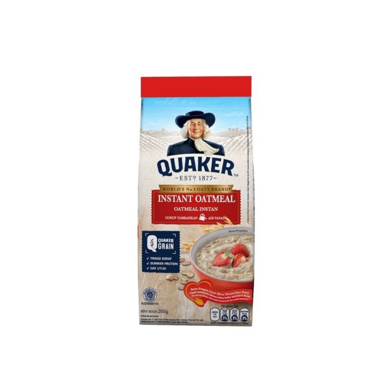 

Quaker instant Oatmeal (Reff) Merah 200gr