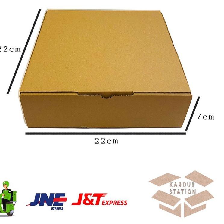 

PT8 kardus die cut polos ukuran 22x22x7 cm, BARU ✥ Ready