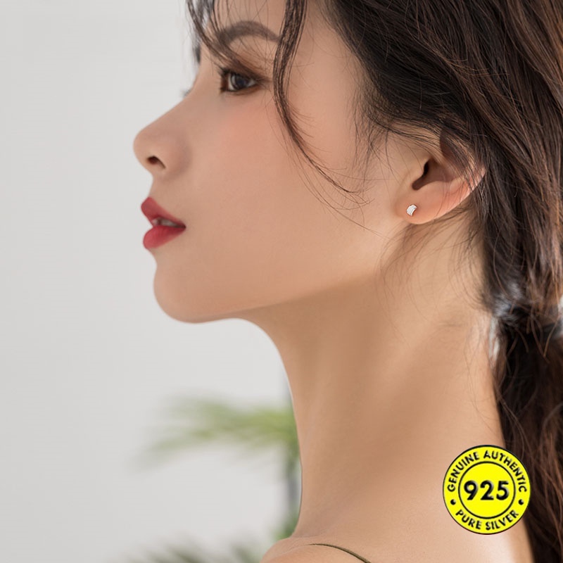 Anting Tusuk Sterling Silver 925 Gaya Korea Untuk Wanita