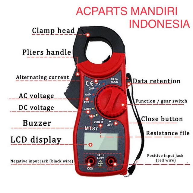 DIGITAL CLAMP METER TANG AMPER BAGUS BERKUALITAS ( SMC-87 )