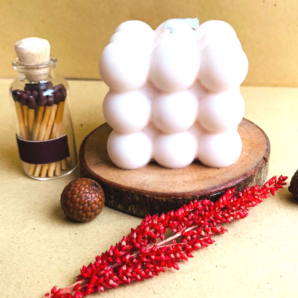 Aesthetic Bubble Scented Candle / Bubble Lilin Aromaterapi