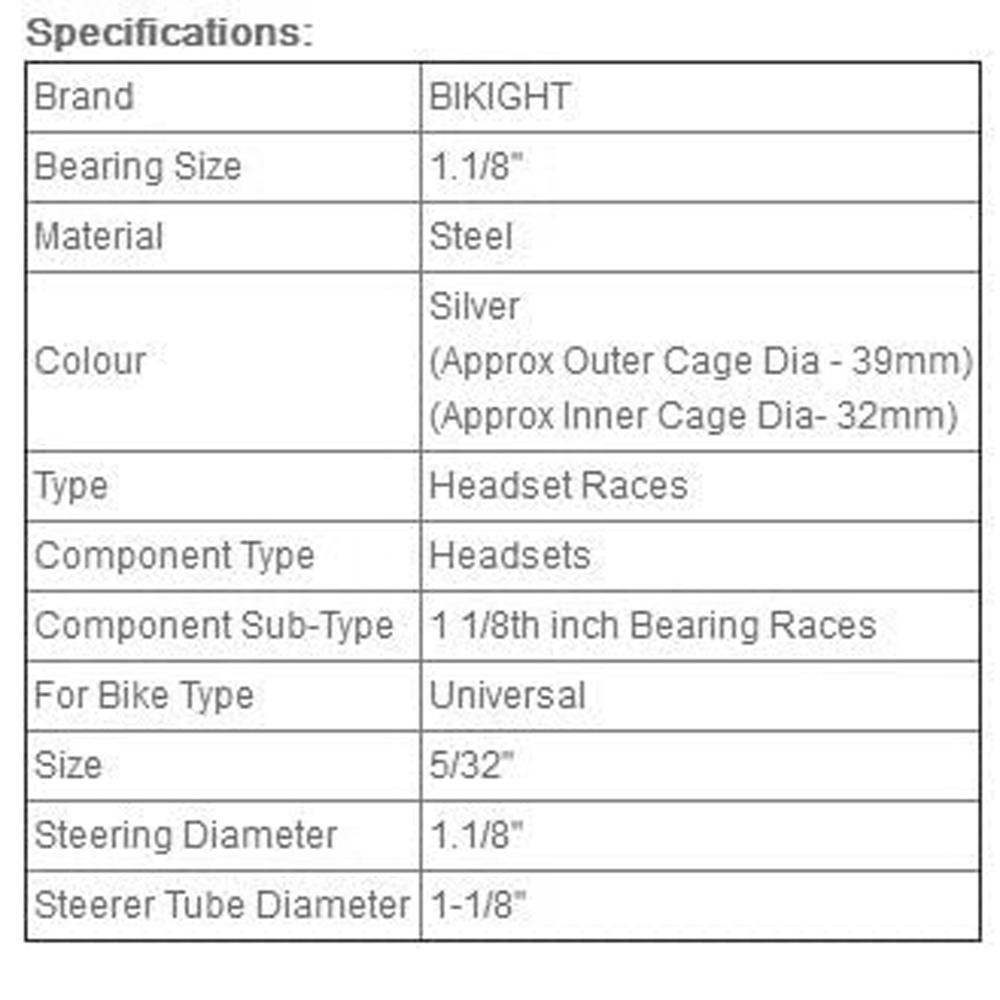 Lanfy Sepeda Bola Bearing Sepeda Aksesoris Sepeda Bagian 20bola Sepeda Penahan Sepeda MTB Sepeda Frame Sepeda Headset Berkurung