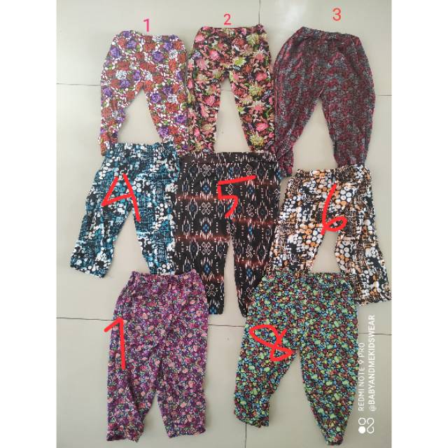 Celana konveksi anak harian