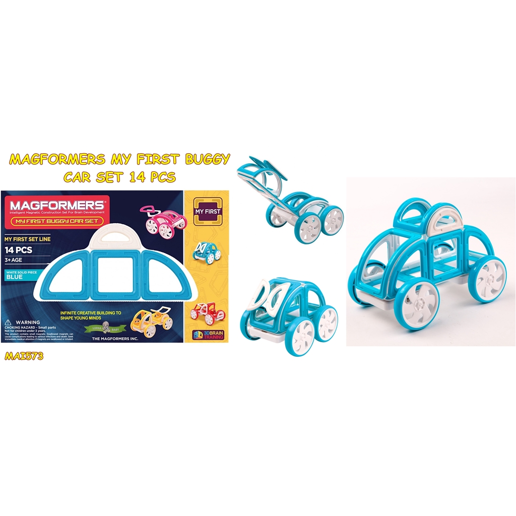 MAI573 MAINAN EDUKASI MAGFORMERS MY FIRST BUGGY CAR SET 14 PCS